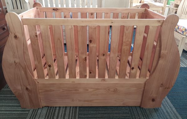 Baby Sleigh Cot without Drawers