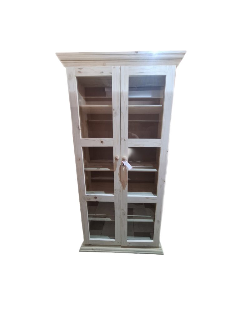 Louiza 1900x900 Bookshef with Glass Doors